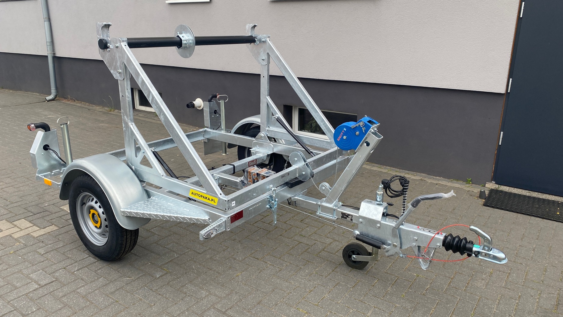 Przyczepa kablowa Wark 1 OŚ, DMC 1350 KG