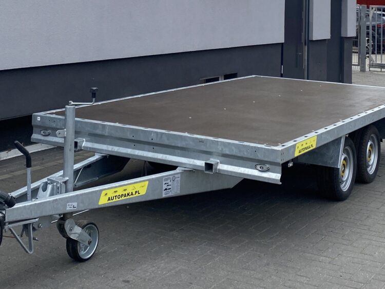 Przyczepa platforma WARK 4×2 m, DMC 2700 kg