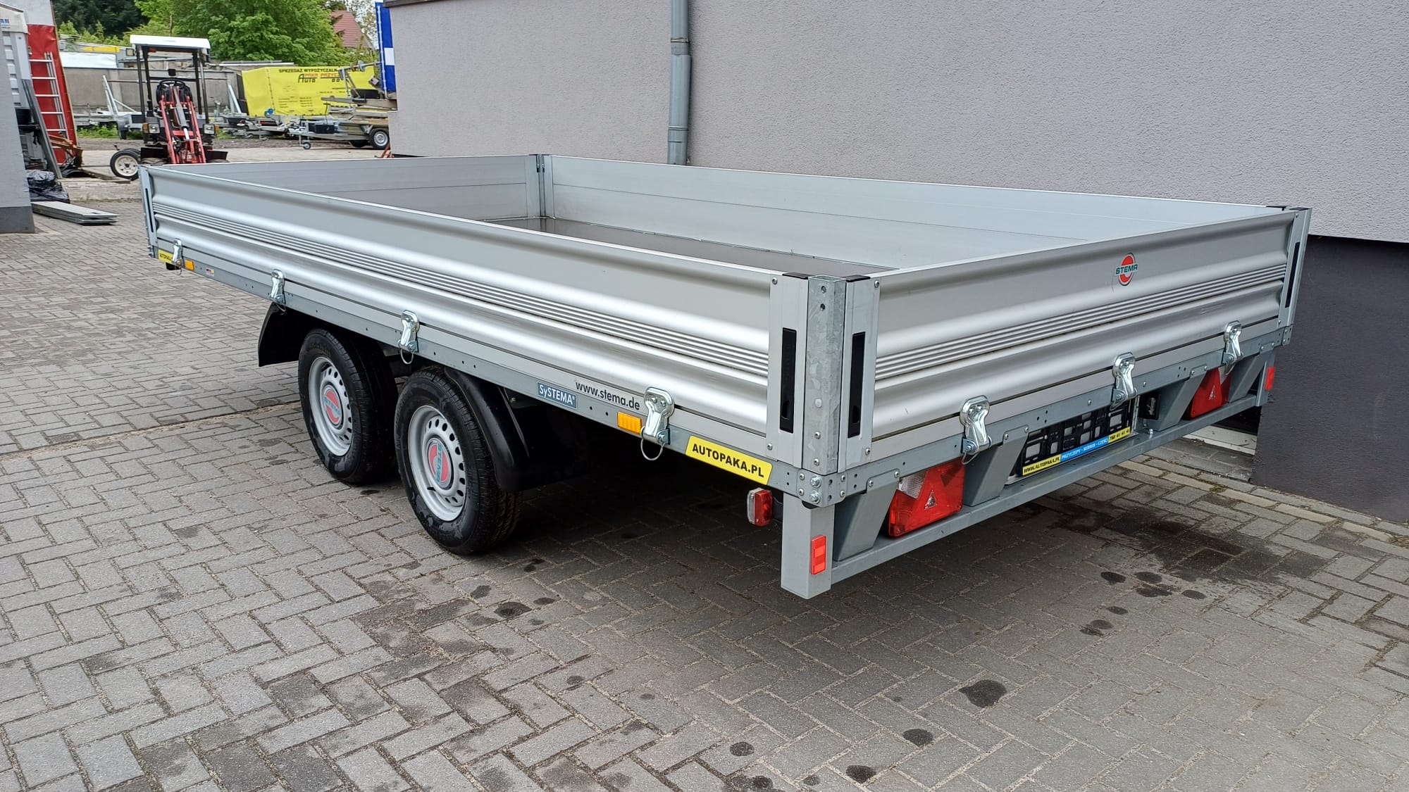 Przyczepa Platforma STEMA 400x200CM, DMC 2700 KG+ BURTY