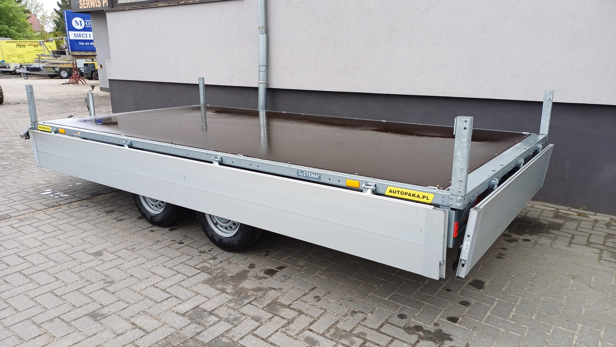 Przyczepa Platforma STEMA 400x200CM, DMC 2700 KG+ BURTY