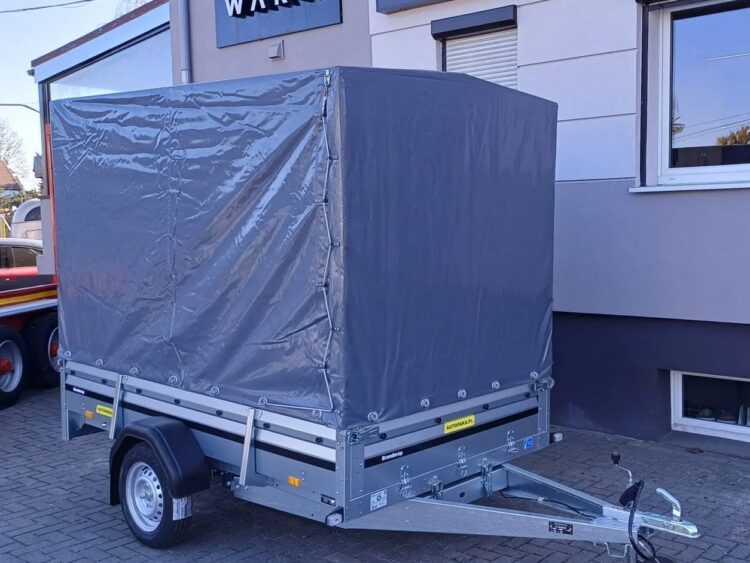 Przyczepa Brenderup 2260SWUB750 TILT, 258x153x40cm,DMC 750 KG + STELAŻ+PLANDEKA