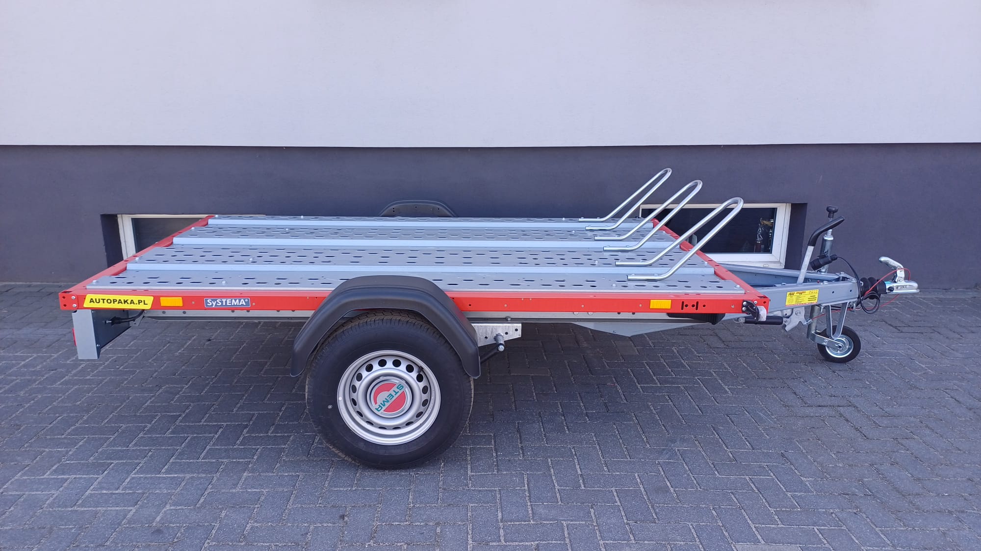 Przyczepa 2 motocykle STEMA STS WOM XT, DMC 1500 KG kg – wyprzedaż rocznika ! (Kopia)