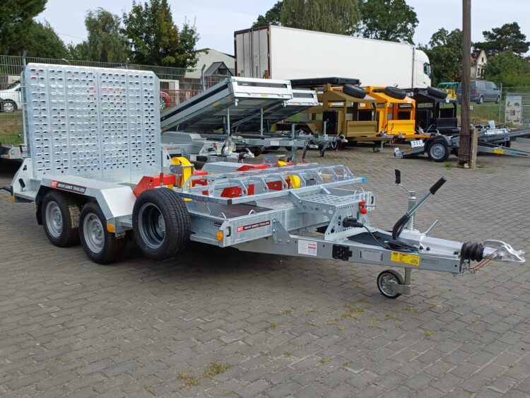 Przyczepa do przewozu koparek Brian James Trailers Digger Plant 320×170 CM, DMC 3500KG + najazdy stalowe (Kopia)
