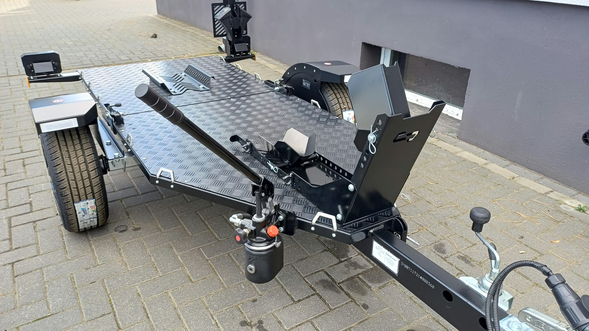 Przyczepa do transportu motocykla – quada Faro Viarus One, 220×112 CM, DMC 750 KG (Kopia)
